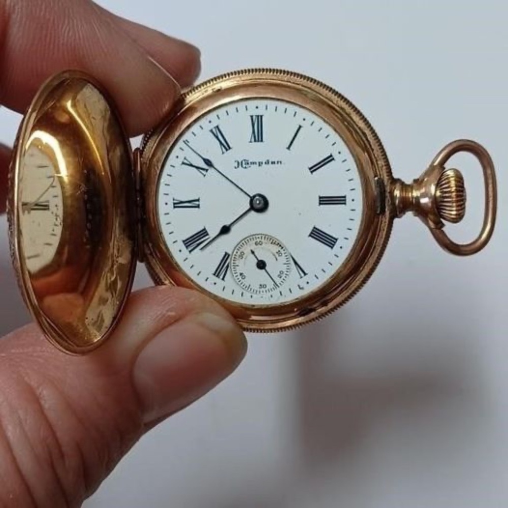 Vtg. Marked Dueber Special Goldtone Hampton Pocket Molly Stark